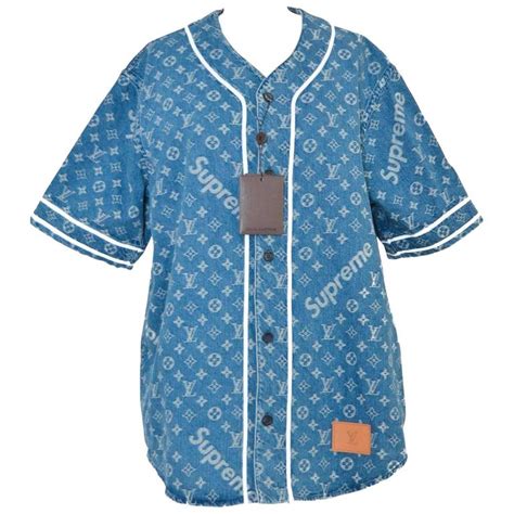 supreme louis vuitton baseball jersey replica|Louis Vuitton supreme hat price.